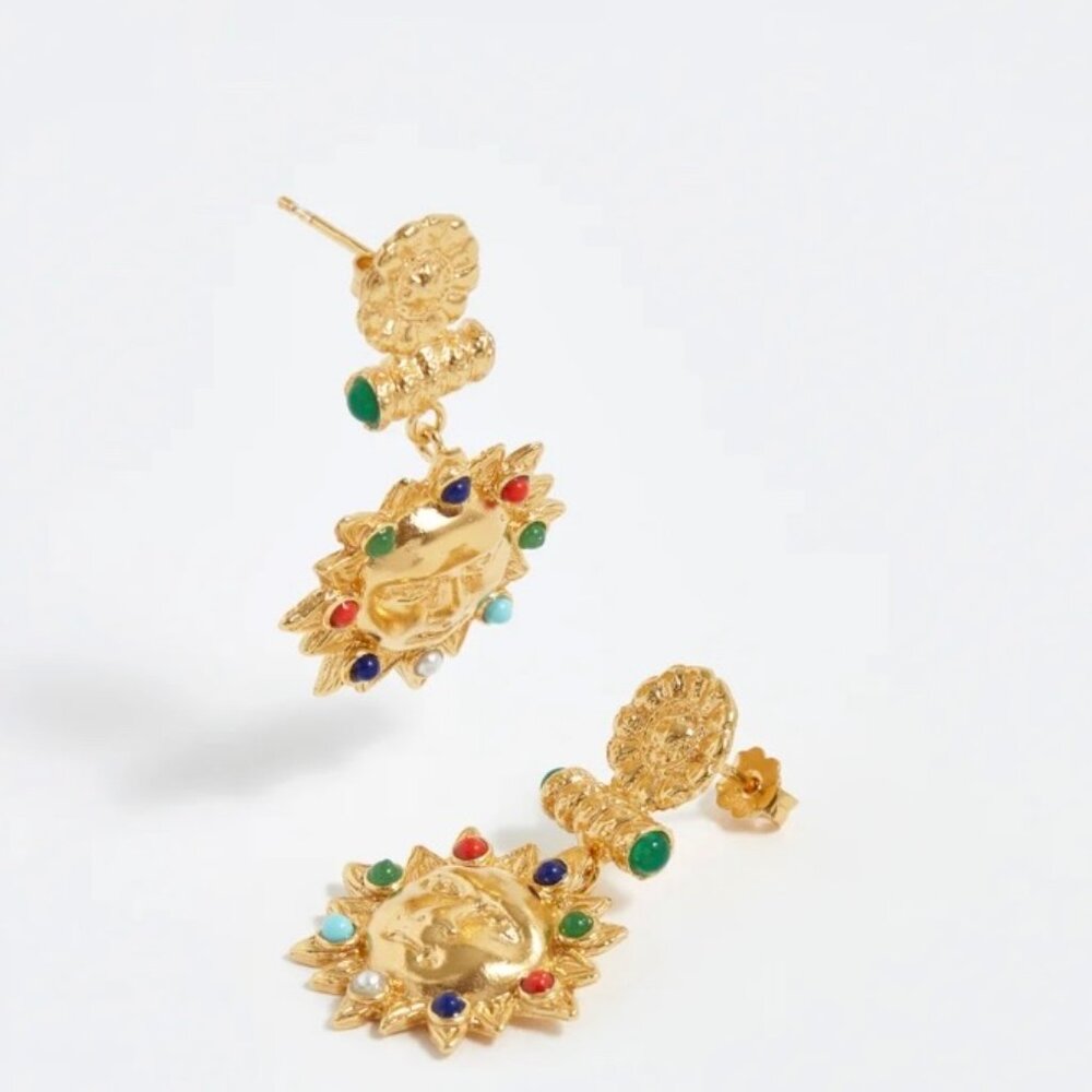 Soru Treasure Sun Earrings-MSRP $277.00
